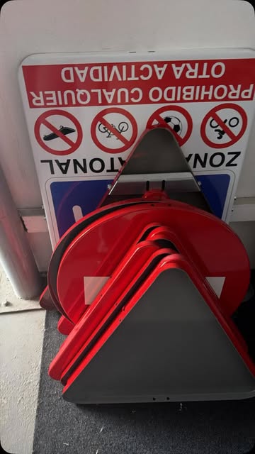 Señales preparadas para instalación